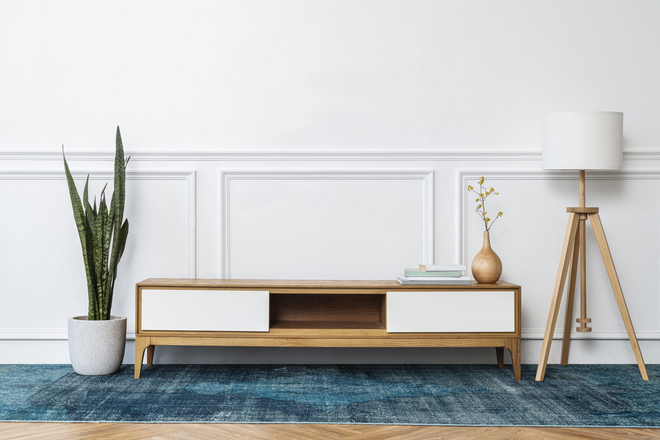 Ambiente de luxo personalizado com móveis sob medida e decoração exclusiva, projetado para uma experiência única